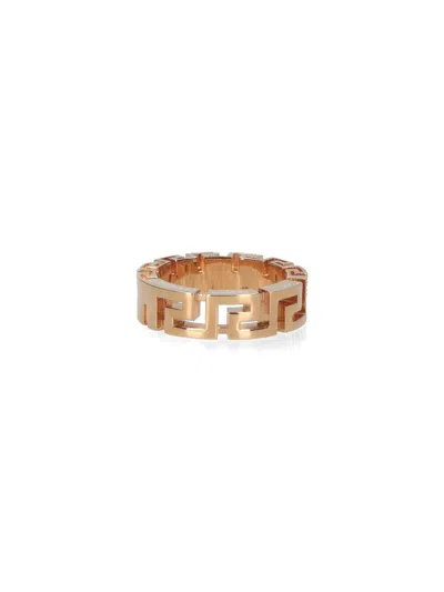 Versace Greca Ring In Gold