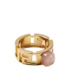 Versace Greca Ring In Multi
