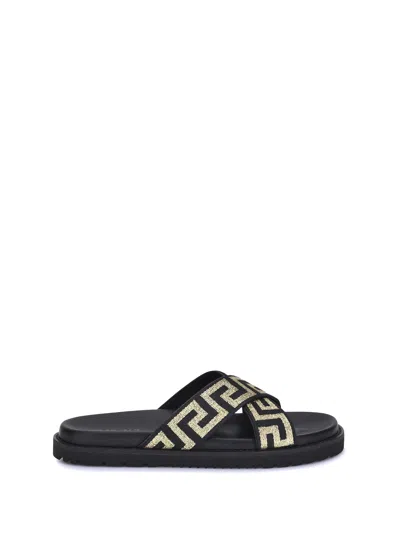 VERSACE GRECA SANDALS