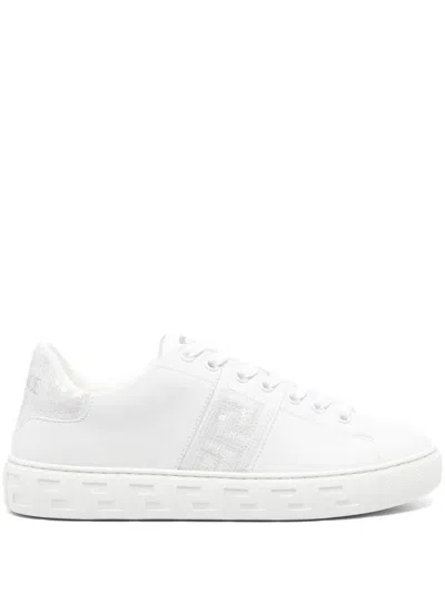 VERSACE VERSACE GRECA SEQUINED SNEAKERS