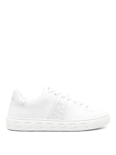 Versace Greek Pattern Sneakers In Metallic