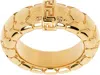 Versace Greca Snake Ring In Gold