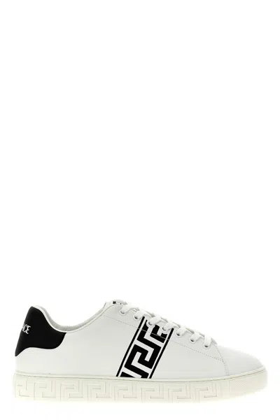 Versace Greca Low-top Sneakers In White