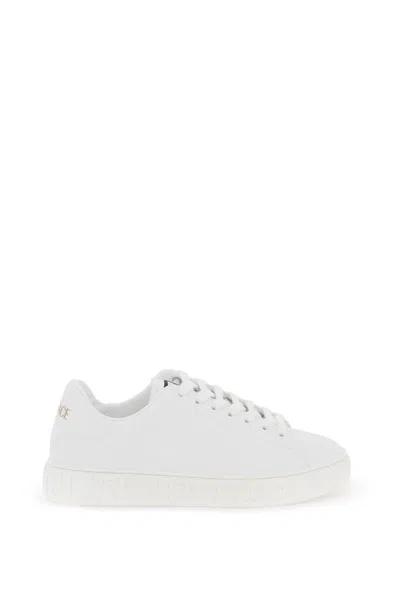 Versace Greca Sneaker In Bianco
