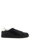 Versace Greca Leather Sneakers In Black