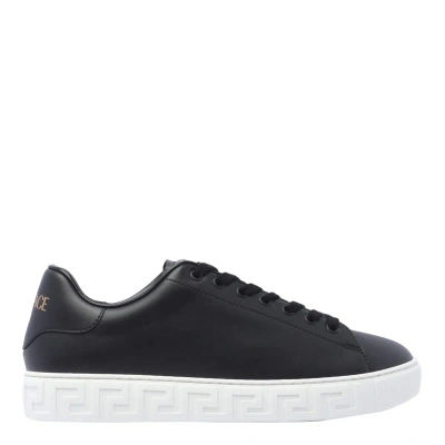 Versace Greca Trainers In Black