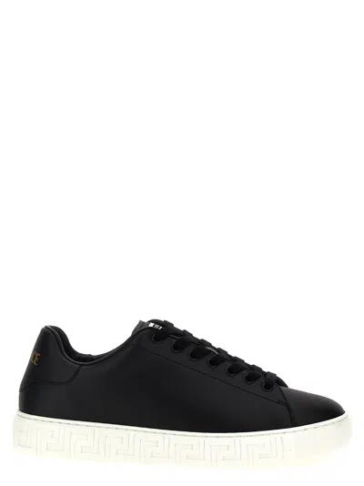 Versace Greca Sneakers In Black