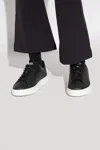 Versace Black Greca Sneakers In Black