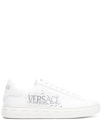 Versace Greca Sneakers In White