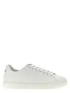 Versace Women Greca Print Leather Sneakers In White