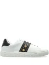 Versace Studded Greca Low-top Sneakers In White