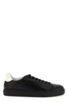 Versace Greca Leather Sneakers In Animal Print
