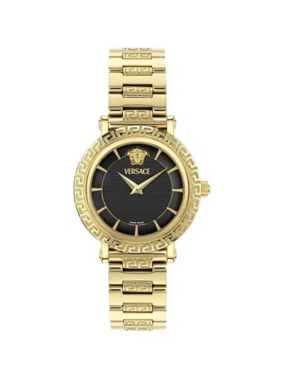 Versace Greca Sphere 35mm Nova Watch In Gold