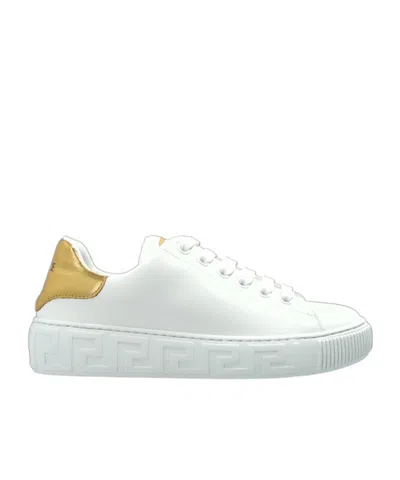 Versace Greca Sports Shoes In White