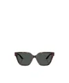 Versace Greca Strass Butterfly-frame Sunglasses In Black