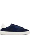 Versace Suede Greca Sneakers In Blue