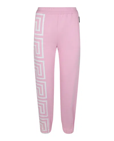 Versace Greca Sweatpants In Pink