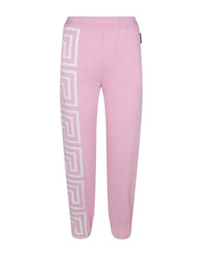 Versace Greca Sweatpants Woman Pants Pink Size 4 Cotton, Polyester