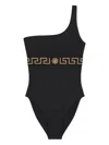 Versace Greca Swimsuit In Black