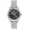 Versace Montre Greca Time Diamond In Silver