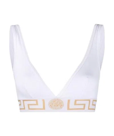 VERSACE VERSACE MEDUSA BAND V-NECK BRA