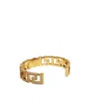 Versace Greca Tribute Medusa Cuff Bracelet In Yellow