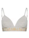Versace Greca-underband Triangle Bralette In 灰色