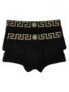 Versace 'greca' 2-pack Boxers In Black