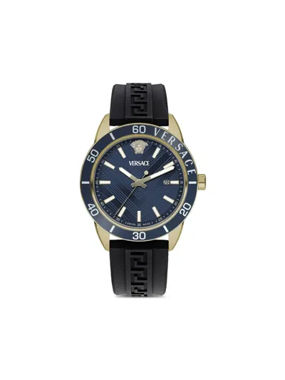 Versace Greca Urban 43mm In Black