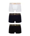 Versace Greca-waistband Boxers In Black