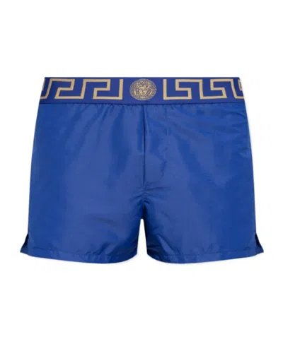 VERSACE GRECA-WAISTBAND SWIM SHORTS