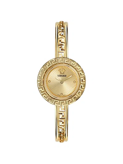Versace Greca-motif 28mm Watch In Gold