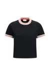 Versace T-shirt With Greca Details In Black