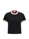 Versace T-shirt With Greca Details In Black