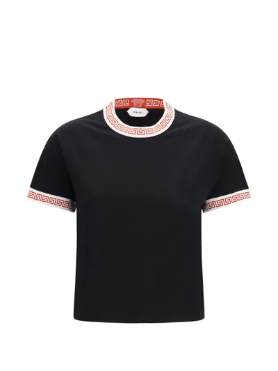 VERSACE VERSACE GRECA-TRIM MEDUSA T-SHIRT