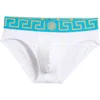 Versace Grecca Band Briefs In Green