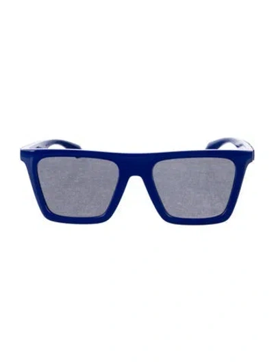 Pre-owned Versace Grecca Pattern Wayfarer Sunglasses In Blue