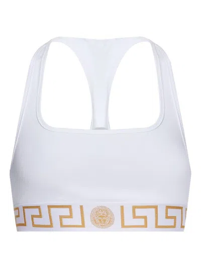 VERSACE VERSACE GREEK BORDER SCOOP BRALETTE CLOTHING