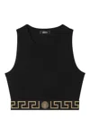 Versace Greek Border Underwear Tank Top Clothing In Black