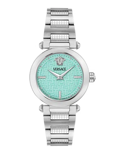 Versace Greek Bracelet Watch In Metallic