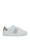 VERSACE VERSACE GREEK EMBROIDERED SNEAKERS