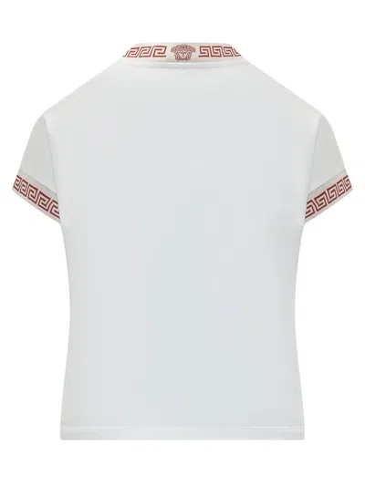 Versace Greek Inspired T-shirt In White
