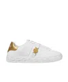 Versace Greek-key Emblem Sneakers In White