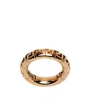 Versace Greek Key Ring In Yellow