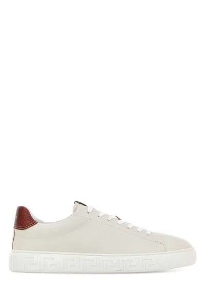 Versace Greek Key Sole Sneaker In Multi