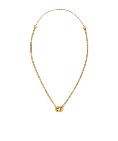 Versace Greek-motif Necklace In Gold