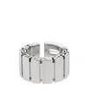 Versace Greek Pattern Ring In Metallic