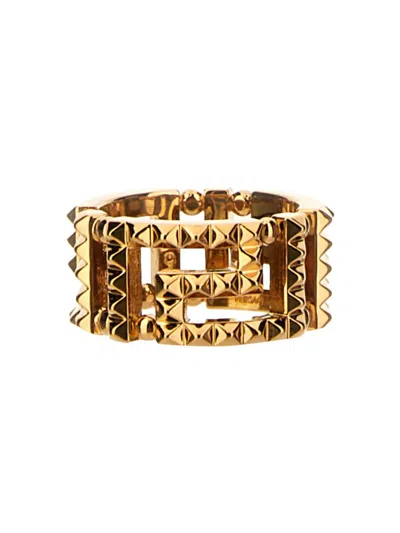 Versace Greek Ring In Gold