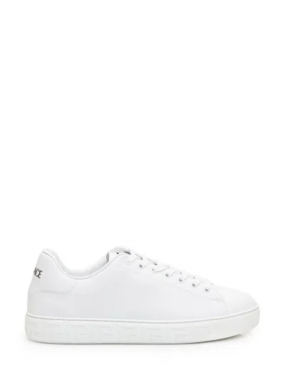 Versace Greek Sneaker In White
