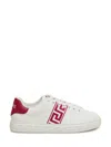 Versace Barocco Greca Jacquard Low Top Sneaker In White